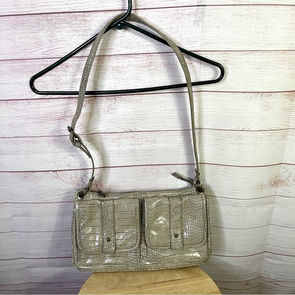 Simply Vera Vera Taupe‎ Adjustable Trap Handbag Purse